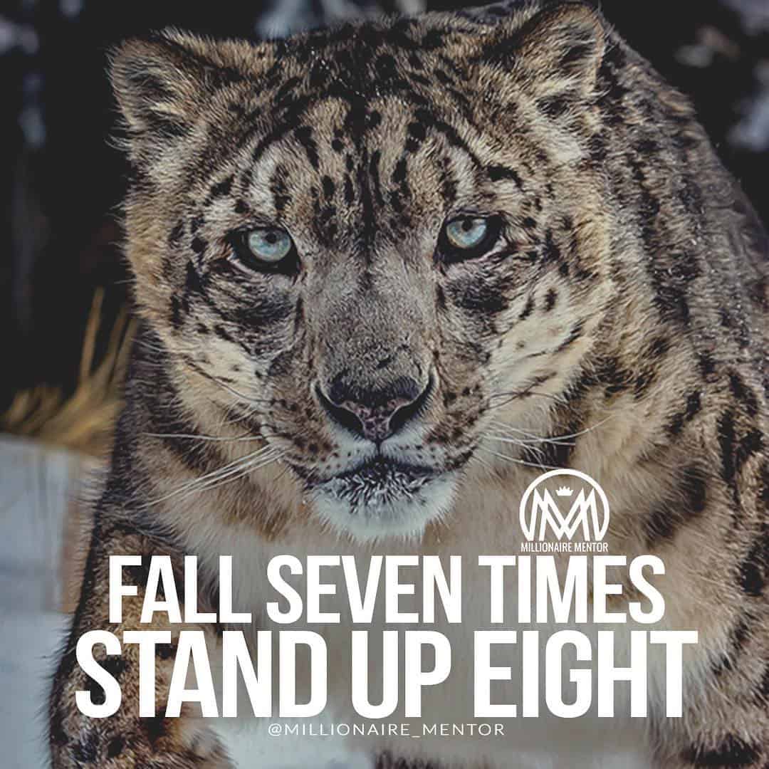 “Fall seven times, stand up eight.” - quote