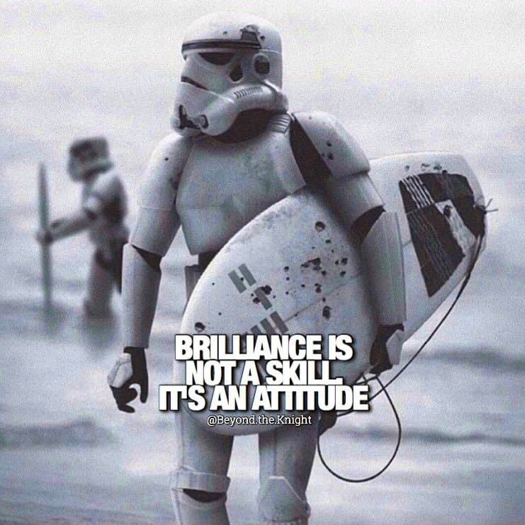 “Brilliance is not a skill. It’s an attitude.” - quote