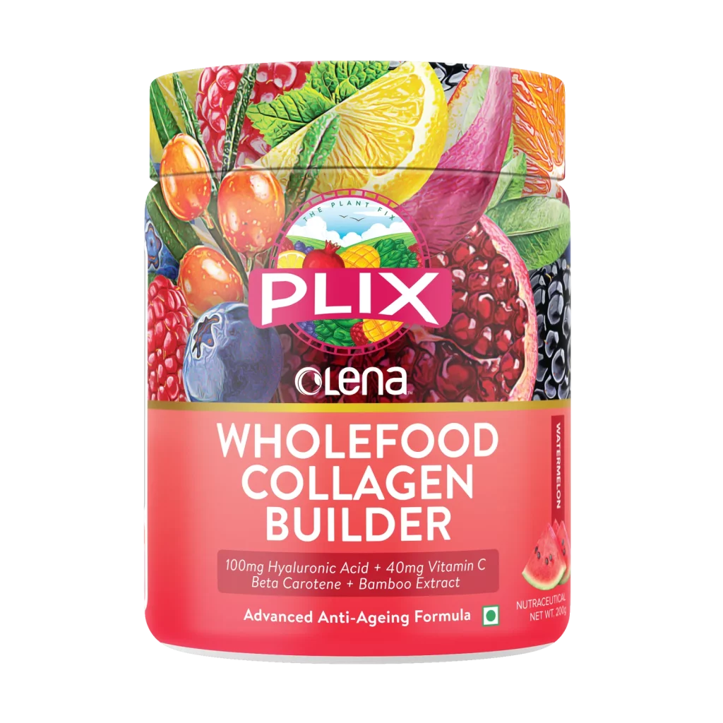 Plix Olena Collagen Watermelon Front 7 Best Plant Based Collagen Powder In India For Vegans