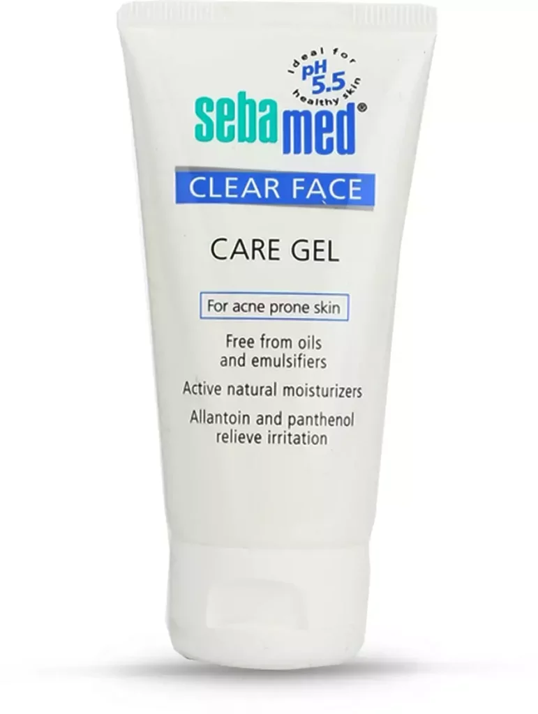 sebamed clear face care gel 50ml ph 55 acne prone skin hyaluron aloe vera water based moisturiser 2 1671741136 18 Best Fragrance Free Moisturizer In India For Every Skin Type