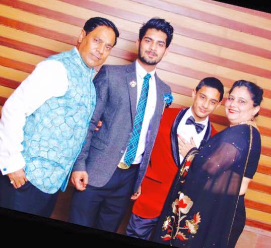Tehraan Bakshi with his family
